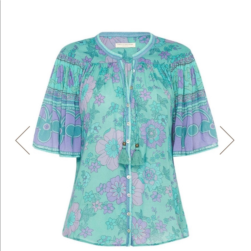 Spell and the Gypsy collective Seashell Top Ocean